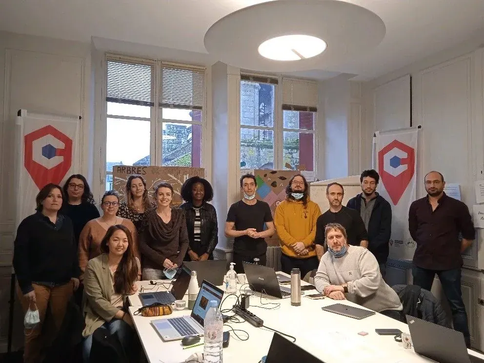 Groupe de conseillers numériques en formation