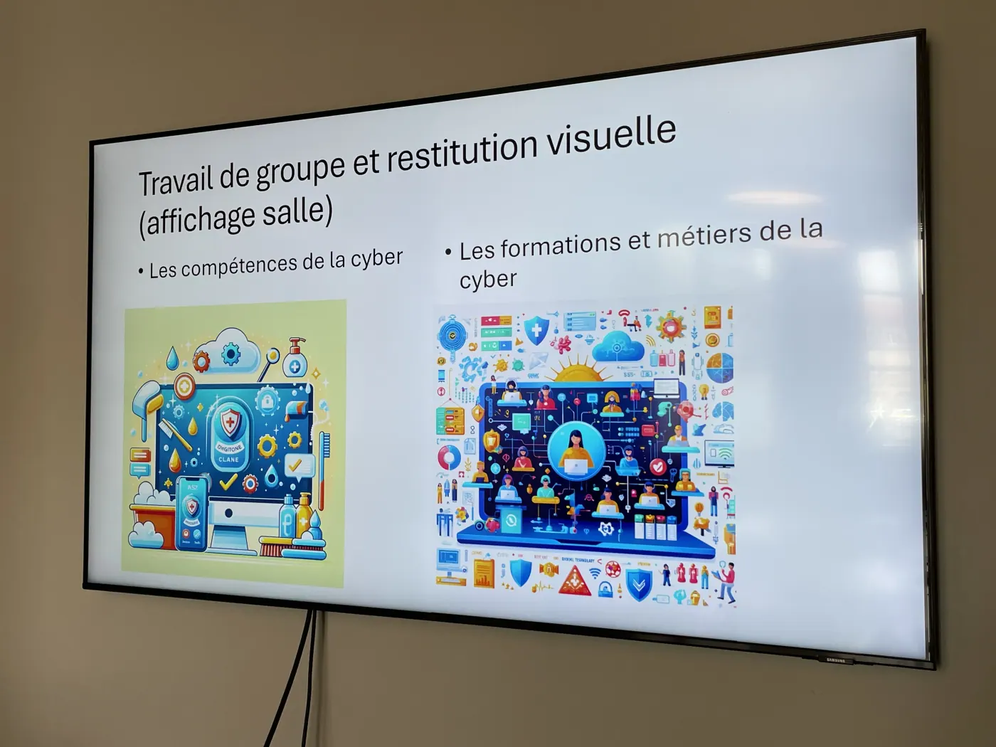 Support de restitution sur les métiers de la cybersécurité