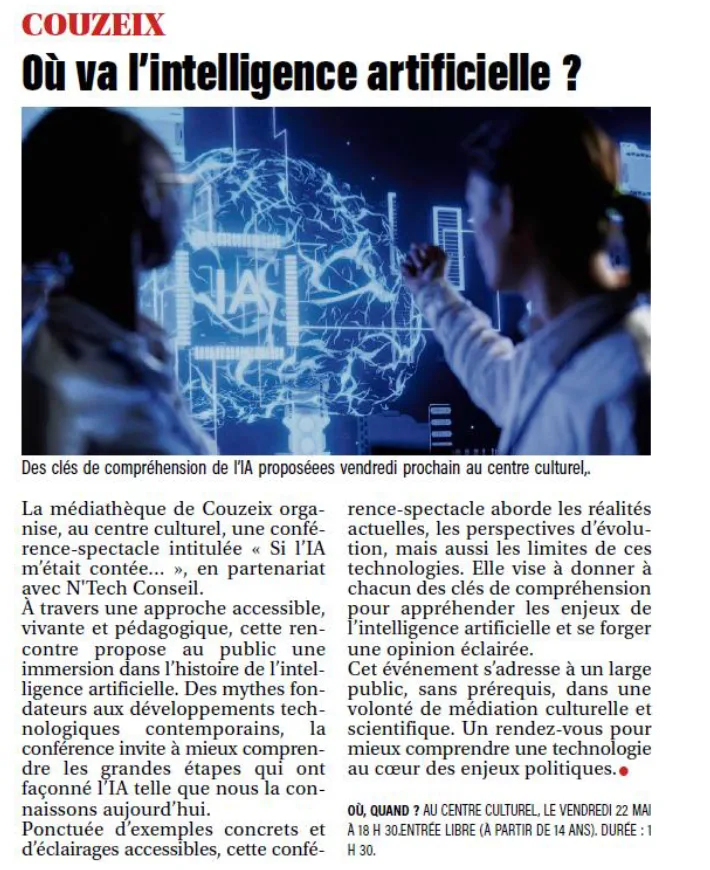 Conférence IA à Couzeix