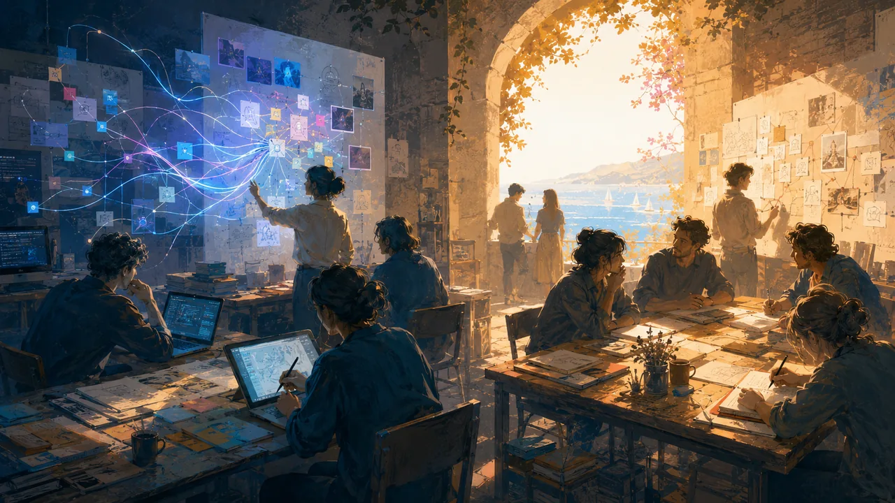 Deux espaces complémentaires : explorer avec l’IA et vérifier sans IA